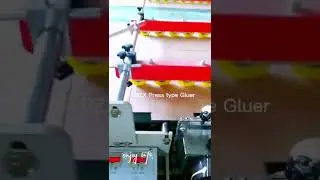 ZH BZX Packaging Industry Equipment Small Size Semi Automatic Press Type Carton Box Folder Gluer