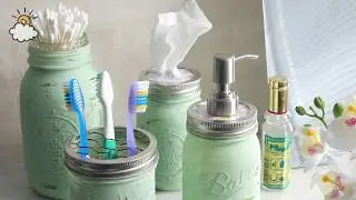 Mason Jar Bathroom Set