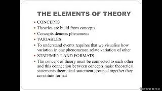 BSOC 112 BA SOCIOLOGY Unit 2- class1 THEORY, ELEMENTS OF THEORY, THEORY AND IDEOLOGY