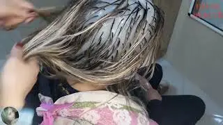 تعلمي طريقة الميش أو التخصيل مع أسهل ميلونج بالصبغة في البيت بجميع الخطوات