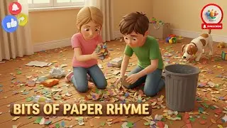 Bits Of Paper Lying On The Floor Rhyme || English Rhymes For Children || Kids Song || Mi Chha TV