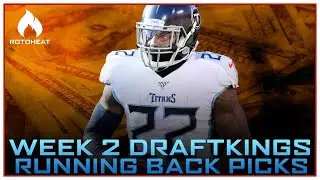 DraftKings Week 2 RUNNING BACK Picks NFL DFS 🏈
