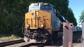 Mixed freight Csx in Milton going really fast
