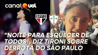 SÃO PAULO: 'NOITE PARA ESQUECER', DISPARA TIRONI SOBRE DERROTA PARA A PORTUGUESA NO MORUMBIS