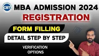 MBA Registration Form Filling Process 2024 | MAH МВА СЕТ 2024 Admission Process