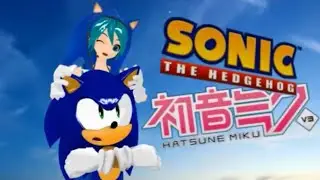 Miku gets saved by Sonic