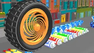 Wheel Smash 🚘🐣💎🥤Gameplay - Wheel Smash!! Very satisfying and relaxing Game! - GAMEPLAY 10