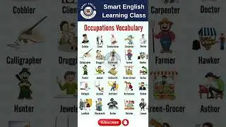 Occupations Vocabulary You Must Know! 💼 #LearnEnglish #JobWords #VocabularyBoost