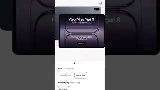OnePlus Pad 3 12 GB RAM 256 GB ROM 13.2 inch with Wi-Fi Onl