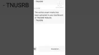 Tnusrb si exam result check
