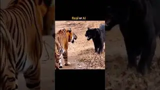 The ultimate big cat mystery: real vs AI.    #wildanimals #wildlife #viralshorts  #youtubeshorts