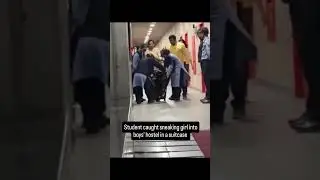 #WATCH: Student caught sneaking a girl into boys' hostel in a suitcase