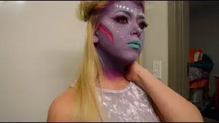 Purple Princess Alien Fantasy Makeup Tutorial