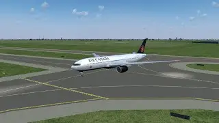 Live flight Amsterdam-Toronto Air Canada B77L