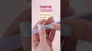 Label Your Kids Pencils in Seconds ✏️ | Pencil Name Labels from Namelabels #momhack #minilabels