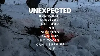 Unexpected bushcraft survival. -10 degree