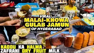 Malai Khowa GulabJamun Bun of Hyderabad - Kaddu ka Halwa - Bhukka Nawab
