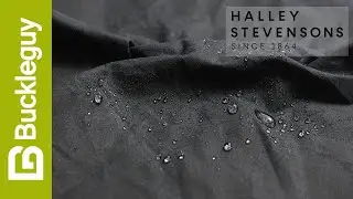 Halley Stevensons 6oz (P200) EverWax Dry | Navy | Waxed Canvas Demo