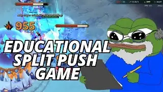 How to win a lost game through Splitpushing with Volibear | Educational League game (sorta)