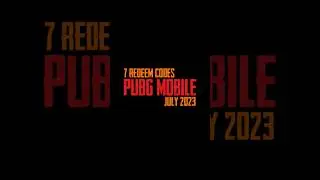 7 FREE REDEEM CODES | 23 July 2023 | PUBG Mobile #shorts #pubgmobile #redeemcode