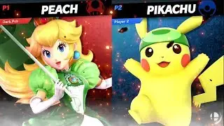 Dark.Pch (Peach) Vs Pikachu ~ Super Smash Bros. Ultimate ~