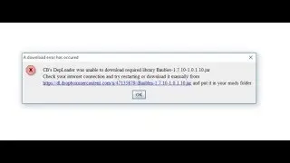 What to do, if not working - Thaumcraft - DepLoader was unable to download Baubles_1.7.10_1.0.1.10
