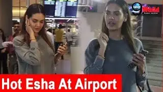 HOT!! Esha Gupta Spotted at Airport | Esha&rsquo;s Sweet Gesture To His Fans | HD Video