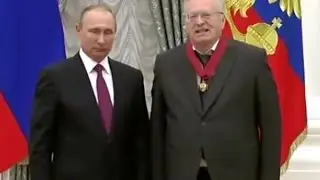 ЖИРИНОВСКИЙ получил орден и поблагодарил Путина Кремль 22 09 2016
