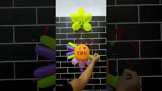 Orange I Love U Balloon POP! So Epic 💥🎈 #shorts #satisfyingvideo #popit #poppballons