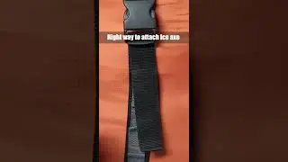 Attach your iceaxe properly to your backpack #mountaineering #trekking #adventure