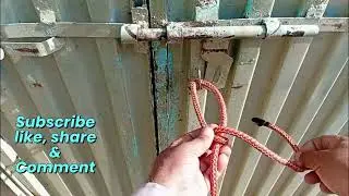 Robbers bank knot for Towing #robbersbankknot 