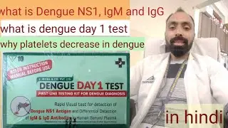 What is dengue Ns1 ,igM ,igG/ what is dengue day 1 test