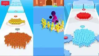 MOBILE Gaming 2024 || count master vs Dj runner vs Rabble runner war #games #mobilegaming #2024