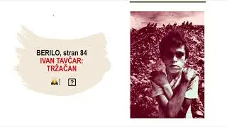 IVAN TAVČAR: TRŽAČAN (1.) 13. 5. 2020