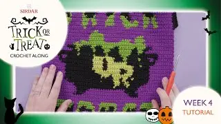 Sirdar Trick Or Treat Halloween Blanket Crochet Along: Week 4 - Cauldron Centerpiece