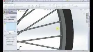 Solidworks - N°9 ruota 4/4 filettatura cosmetica (progetto bicicletta)