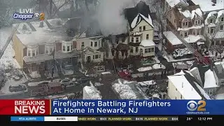 Chopper 2 Over Newark House Fire
