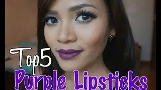 Top 5 Purple Lipsticks
