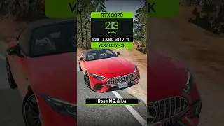 RTX 3070 VS BeamNG.drive. Graphics Showdown! #rtx3070 #benchmark #nvidia #fps #mercedes #automobile