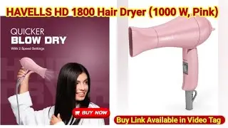 HAVELLS HD 1800 Hair Dryer (1000 W, Pink)