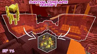 Blaze Farm Double Spawners | Minecraft Survival Timelapse Season 4 Episode 71