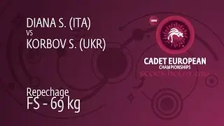 Repechage FS - 69 kg: S. DIANA (ITA) df. S. KORBOV (UKR), 4-4