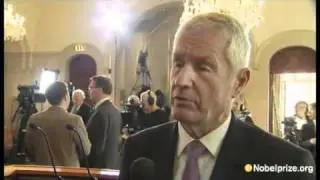 Interview about 2011 Nobel Peace Prize with Thorbj&oslash;rn Jagland
