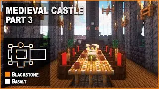 Minecraft: How to make an interior for Blackstone Medieval Castle | Tutorial