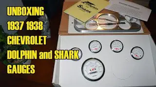 Unboxing 1937 1938 Chevy Car Dash Gauge Panel Cluster Set Metric White by EZ Wirin Dolphin Gauges