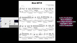 Blues Piano Riff 21 V2