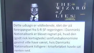 Minuti&oslash;s gennemgang af Lars Rohdes - alts&aring; formanden for Danmarks Nationalbanks direktions -  lyveri