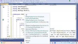 Working with AutoMapper with Code First in EF Dotnet core 8.0