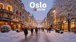 Oslo, Norway 🇳🇴 | Evening Walk | 4K HDR Walking Tour
