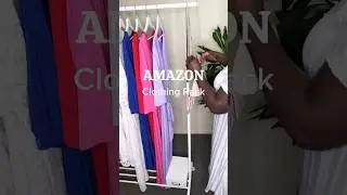 CLOTHES RACK For SUMMER CAPSULE 💕Shop LINK in Bio.  #amazonfinds #amazonfavourites amazonfashion
